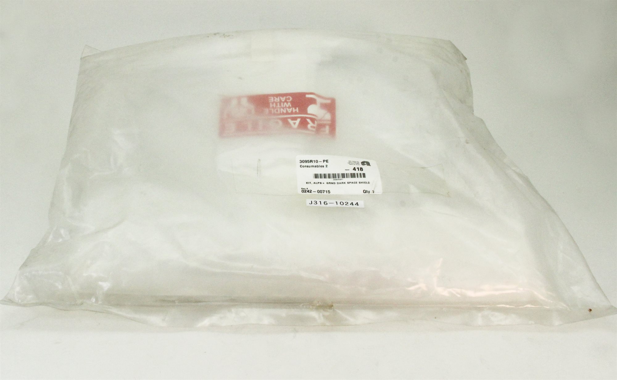 10244 APPLIED MATERIALS KIT ALPS+GND DARK SPACE SHIELD (NEW) 0242